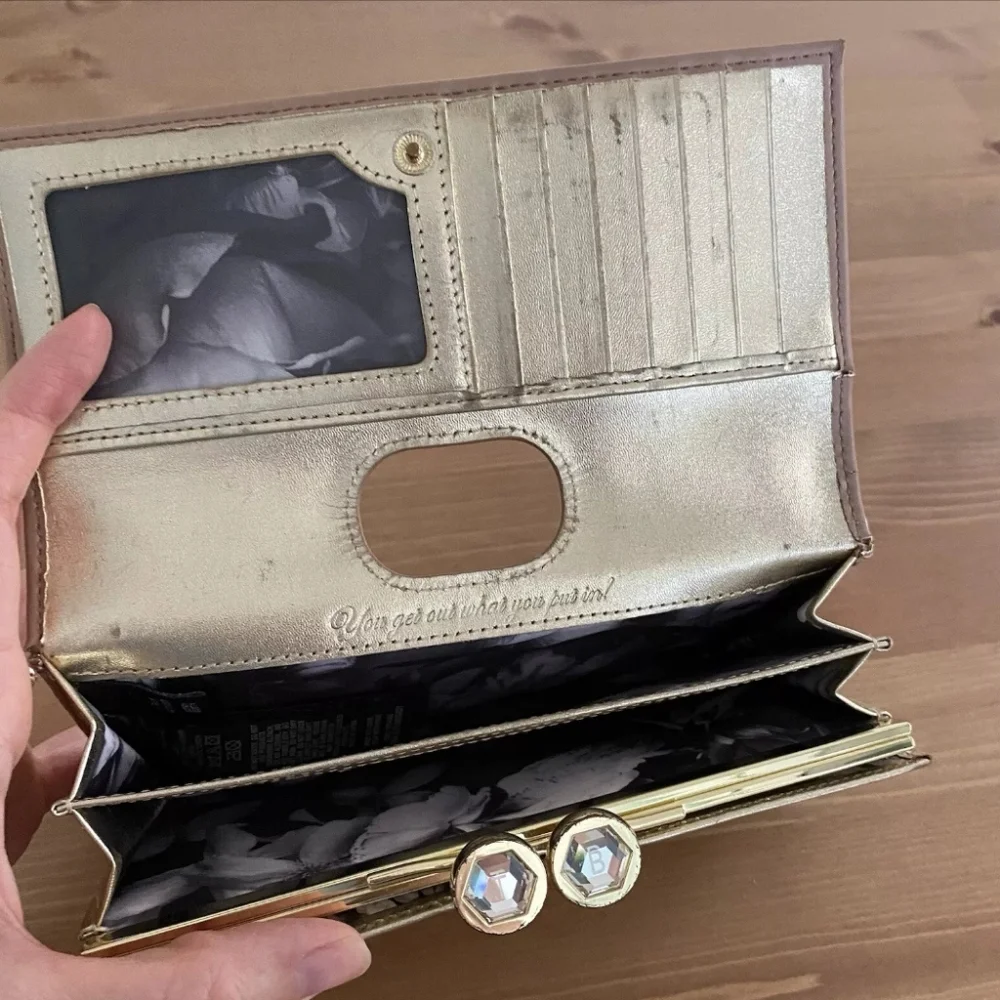 Ted Baker Pink Matinee Wallet with Bobble Kisslock